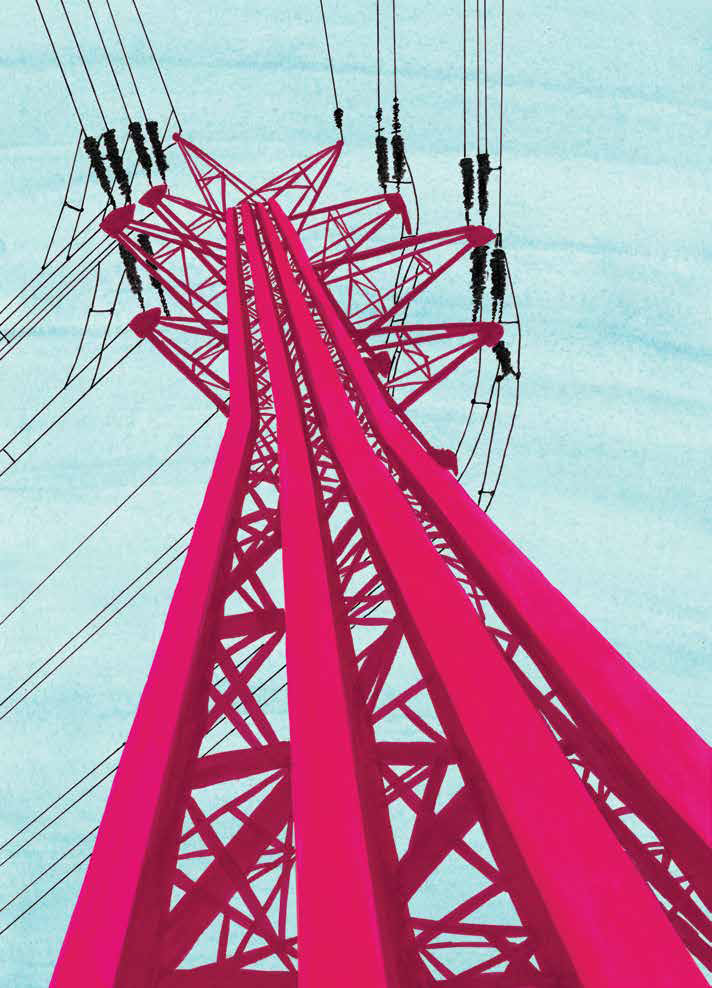 그림 : 붉은 전기 철탑