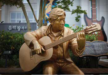 사진 : 지역음악인 동상