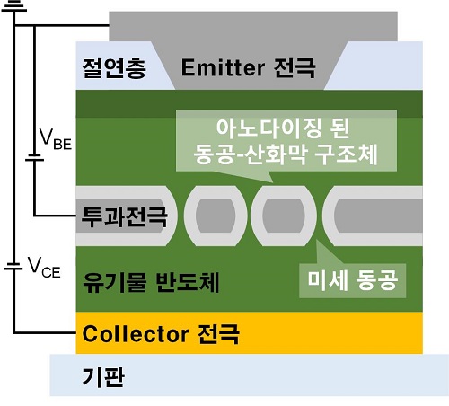 수직 유직 트랜지스터의 개요도