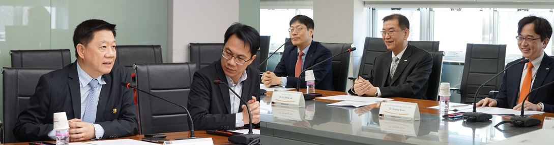 협력 논의 중인 양 기관 대표단